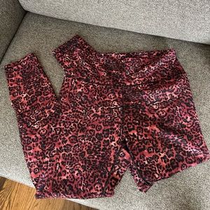 Pink workout leggings